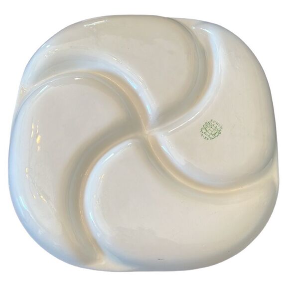 Serving Plate Divided Dish Scala Italian Colorful Party Table Decor Ceramic VTG - Picture 6 of 8